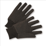West Chester KBJ9PDI 10 oz. Brown Jersey Dotted Gloves